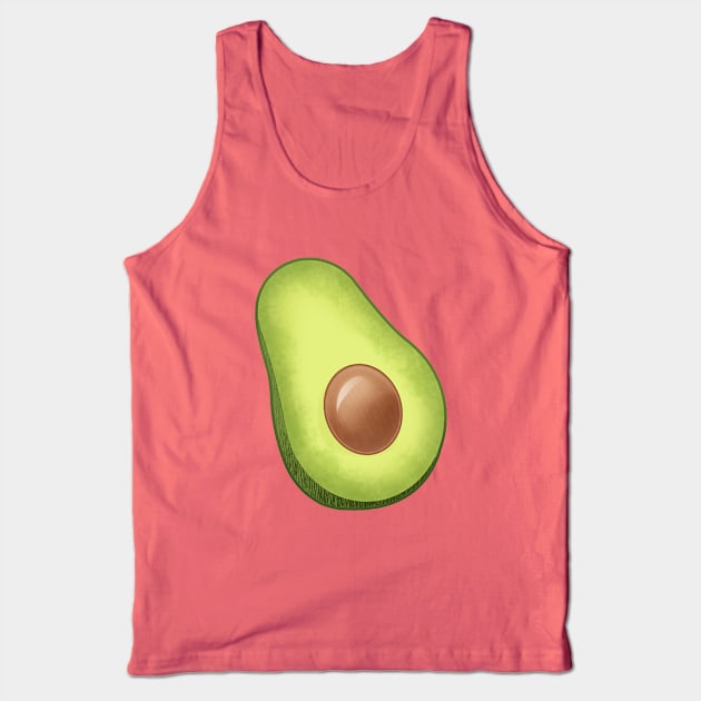 Half Avocado Tank Top by takoto